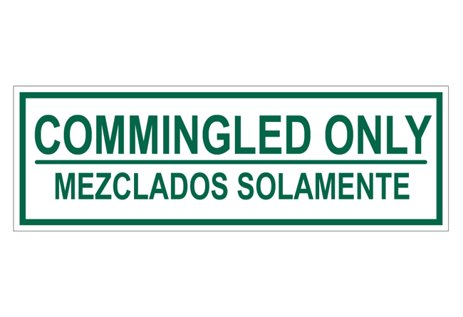 spanish-commingled-only-sticker