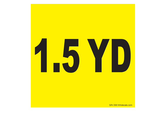 one-and-a-half-yard-sticker