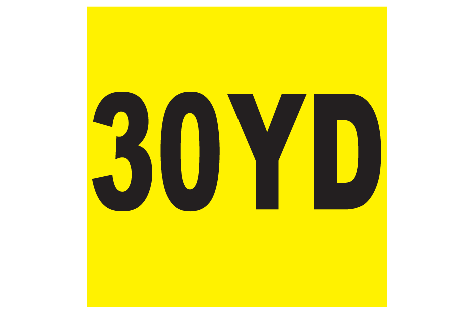 thirty-yard-sticker