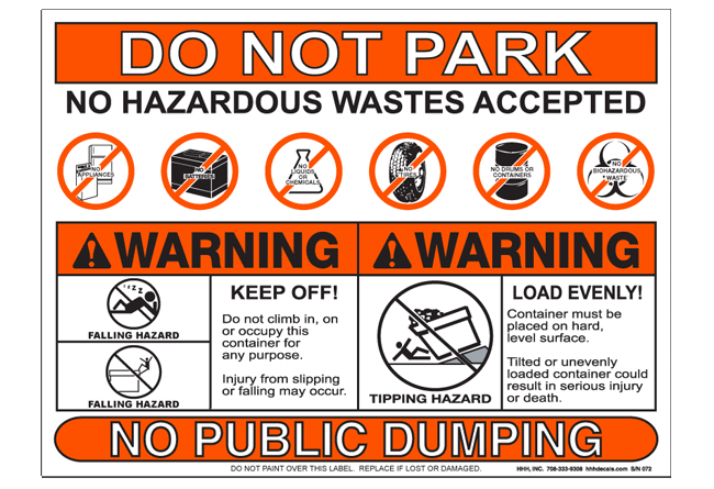 multi message safety decal