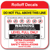 Rolloff Decals