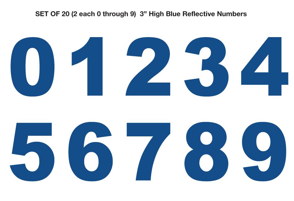 Blue-Reflective-Numbers-3-inch-high