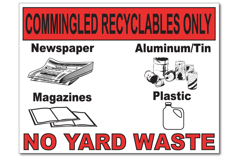 commingled-recyclables-newspaper-aluminum-plastic-sticker